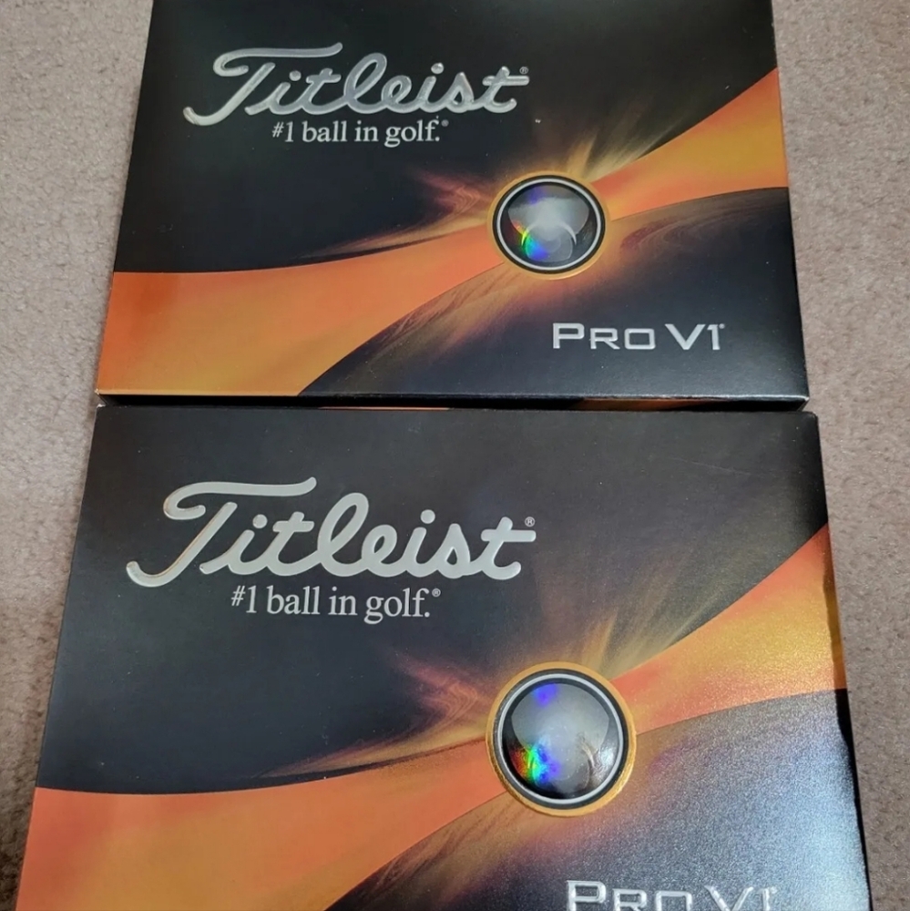 2023 Titleist ProV1 Golf Balls JPMorgan Logo Engraved-2 Boxes 12 Balls total